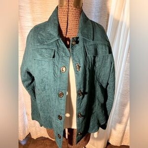 Peck and Peck weekend light weight button up  jacket Size L